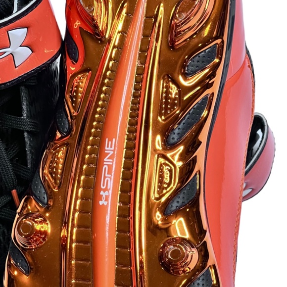 Under Armour Spine Football Cleats Glossy Orange NWOT main image 8